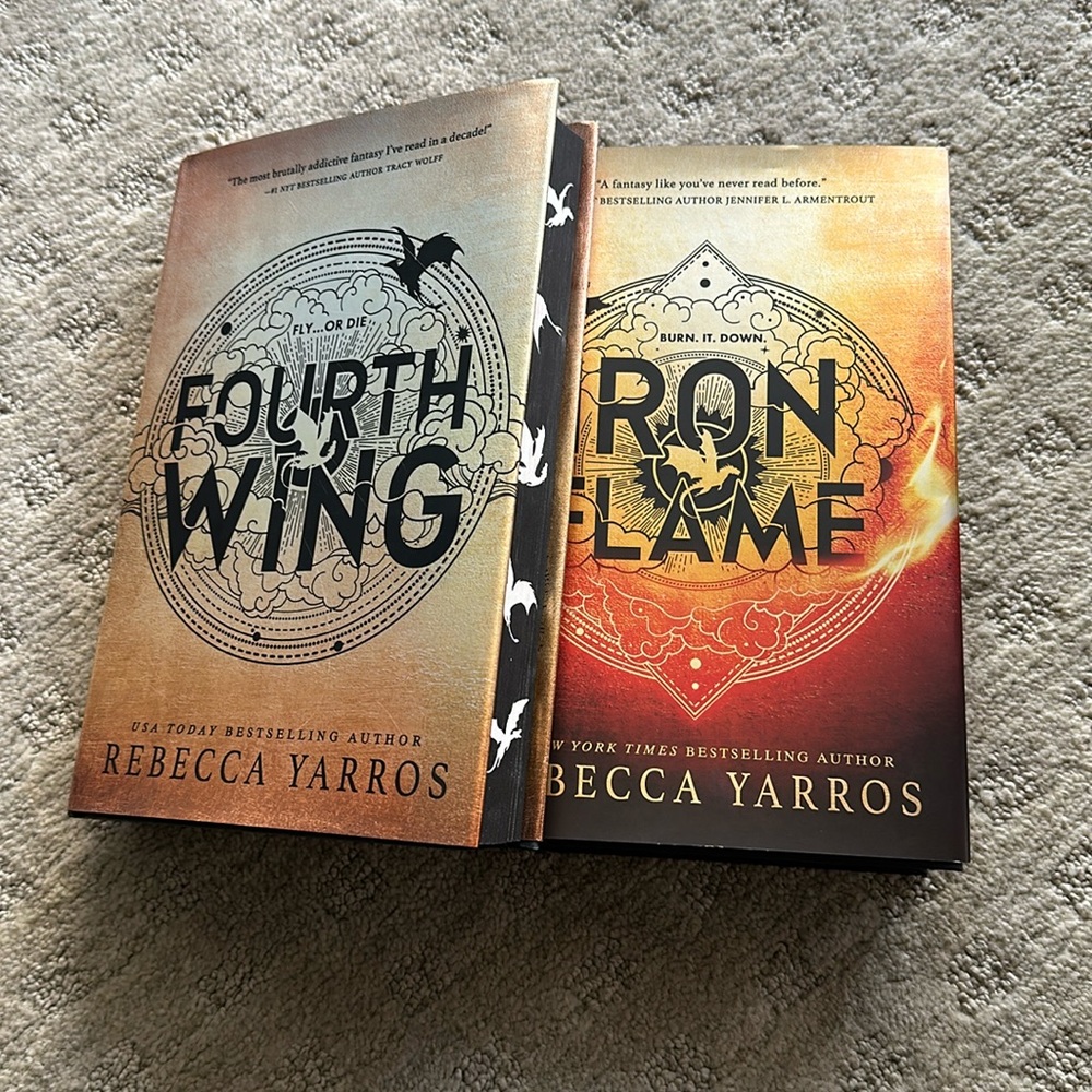 First Edition First Printing Fourth Wing and Iron Flame Bundle